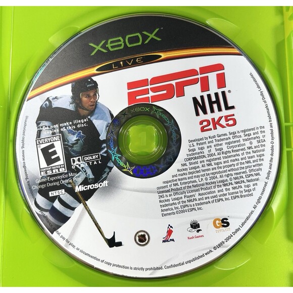 ESPN NHL 2K5 Microsoft Xbox 2004 Complete with Manual Tested - Picture 6 of 9